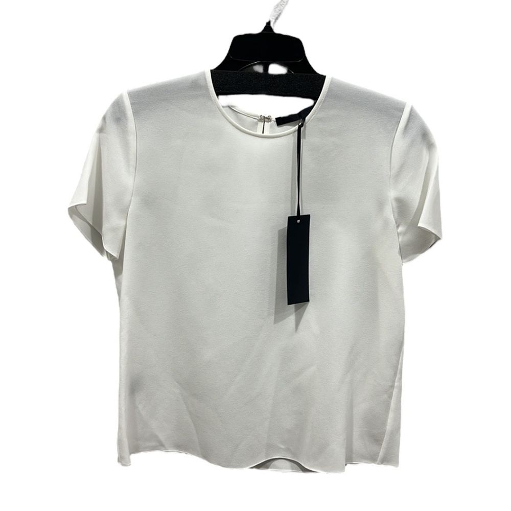 Jenni Kayne Crepe T-Shirt in Ivory Size XS NWT